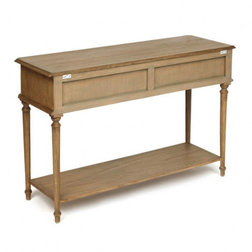 Консоль Secret De Maison AURORA ( mod. TAB 18-18), красное дерево/металл, 117х40х80см, античный дуб, ткань кремовая