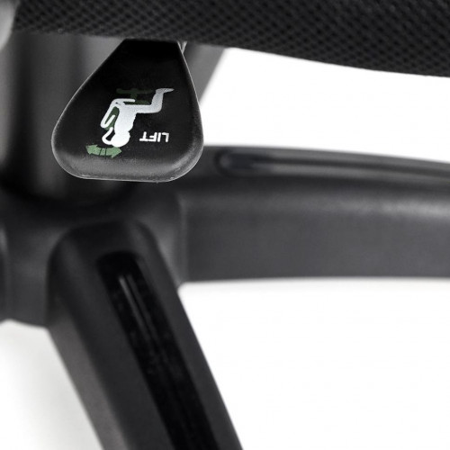 Кресло CHIEF, кож/зам/ткань, черный/черный стеганный/черный, 36-6/36-6/11