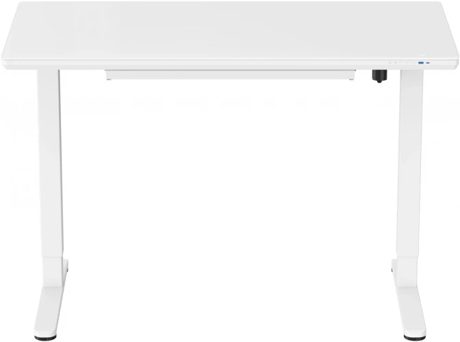 Стол для компьютера Cactus CS-EGD-WWT столешница стекло белый каркас белый