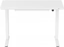 Стол для компьютера Cactus CS-EGD-WWT столешница стекло белый каркас белый