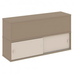 Estetica Надставка на две тумбы высокая ES.NV-3.1 Латте/Капучино 1500*410*795