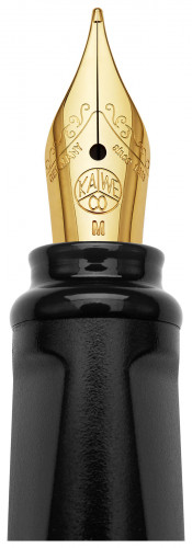 Ручка перьев. Moleskine Kaweco (KAWFOUNTPENMBK) черн M сталь нержавеющая/позолота син. черн. подар.кор.