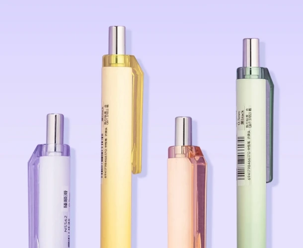 Ручка гелев. автоматическая Deli Nusign (NS562-A) ассорти d=0.5мм черн. черн. (4шт) 4 ручки