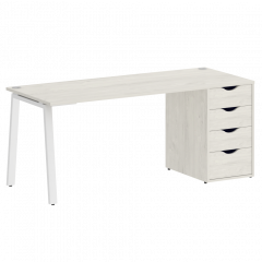 Home Office Стол письменный VR.SP-3-178.4.A Дуб наварра/Белый металл 1780*720*750