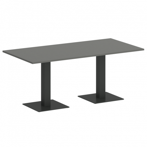 Home Office Стол прямоугольный VR.SP-5-180.2 Металлик/Антрацит металл 1800*900*750