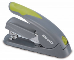 Степлер настольный Kw-Trio 5618GR/GREEN Soft-Touch 24/6 24/8 26/6 26/8 (40листов) снижение усилия серый/зеленый 100скоб