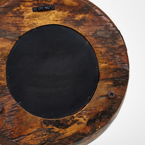 Зеркало Secret De Maison PLATE ( mod. FS-2154), дерево манго, Dia 53, Г 12 cm, коричневый