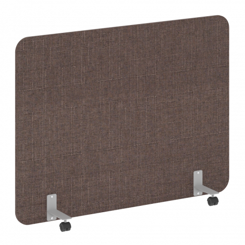 R-line soft Перегородка на металлических опорах, на роликах AP.R-160-120 Romeo 04/Серый металл 1600*18*1200