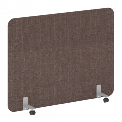 R-line soft Перегородка на металлических опорах, на роликах AP.R-160-120 Romeo 04/Серый металл 1600*18*1200