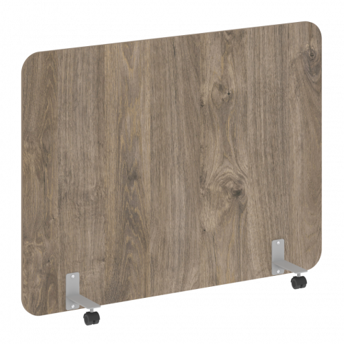 R-line Перегородка на металлических опорах, на роликах DP.R-160-120 Тиквуд тёмный/Серый металл 1600*18*1200