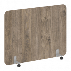 R-line Перегородка на металлических опорах, на роликах DP.R-160-120 Тиквуд тёмный/Серый металл 1600*18*1200