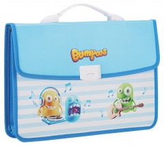 Папка-портфель Deli Bumpees EZ60002 2 отдел. A4 полипропилен ассорти