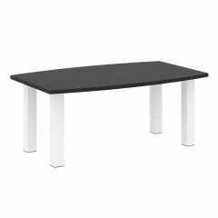 Yalta Стол переговорный LT.SP-3 Суар тёмный/Белые опоры 1800*1100*750