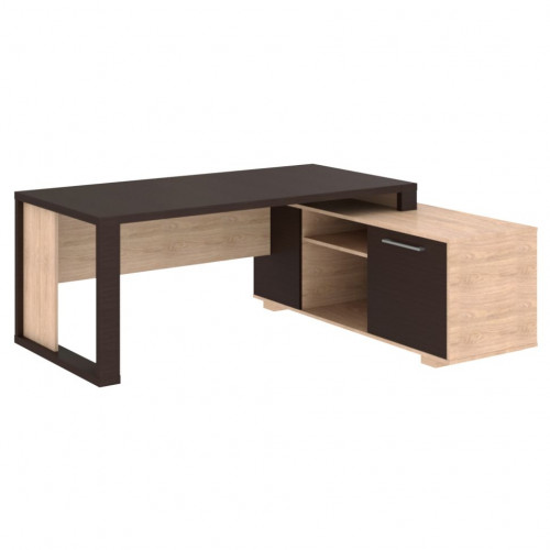 Стол руководителя с тумбой  ACT 1916(R) Венге Магия/Дуб Девон 1950х1600х750 ALTO