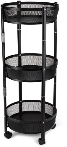 Этажерка Domfy DHC-FC30862 34.2x34.2x83.6см d=34.2см черный