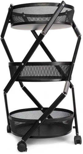 Этажерка Domfy DHC-FC30862 34.2x34.2x83.6см d=34.2см черный