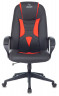Кресло игровое Zombie 8 черный/красный эко.кожа крестов. пластик