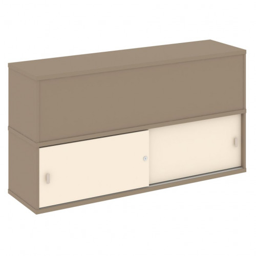 Estetica Надставка на две тумбы высокая ES.NV-3.1 Латте/Сатин 1500*410*795