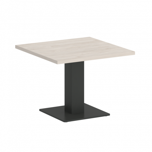 Home Office Стол журнальный квадратный VR.SP-5-60.2G Денвер светлый/Антрацит металл 600*600*453