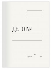 Скоросшиватель Silwerhof СК300 картон 0.55мм 300г/м2 белый