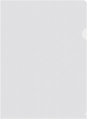 Папка-уголок Buro -E120BU/CLEAR тисненый A4 пластик 0.12мм прозрачный