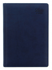 Ежедневник Letts MILANO A5 недатир. искусст. кожа белые страницы синий