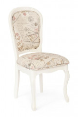 Cтул Esmee ( mod.EE-SC ), дерево гевея, 96х55х46см, butter white (слоновая кость), ткань Прованс №11