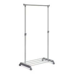 Вешалка ODENT, металл, пластик, 86*44*166 см, темно-серый/светло-серый/хром
