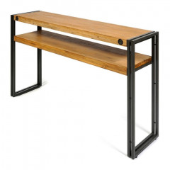 Консоль Secret De Maison CITY ( mod. CTY L10 ) , металл/дерево акация, 140х35х80см, коричневый дым (smoke brown B034)