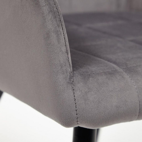 Кресло BEATA (mod. 8266) / 1 шт. в упаковке, металл/ткань, 56х60х82 см, серый (G-062-40)/черный