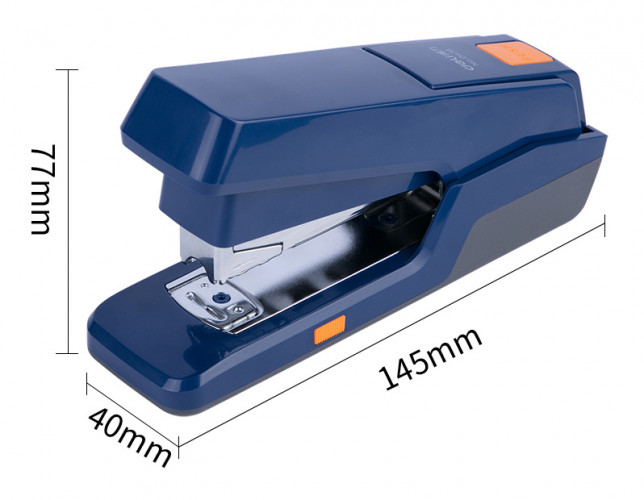 Степлер настольный Deli E0476BLUE 24/6 26/6 (30листов) снижение усилия синий 100скоб закрытый/открытый