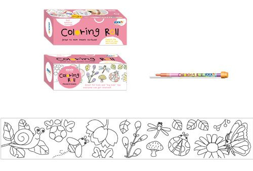 Ролик самоклеящийся для раскрашивания Stick`n 29008 100x2430мм 1цв.в упак. насекомые