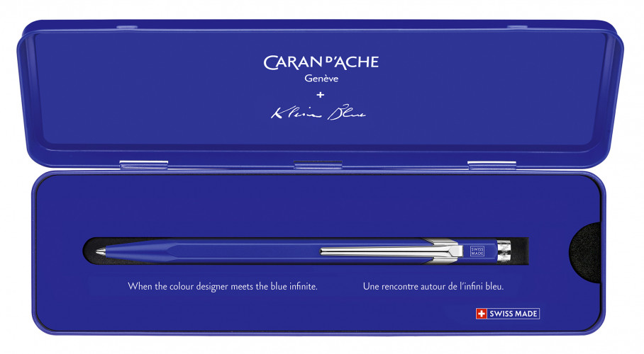 Ручка шариков. Carandache Office 849 Klein Blue (849.648) M син. черн. подар.кор.