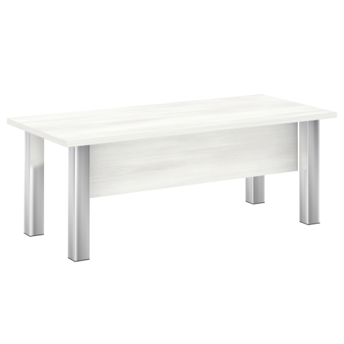 Yalta Стол руководителя M-LT.D-20.1 Снежная патина/Нерж. сталь 2000*900*750