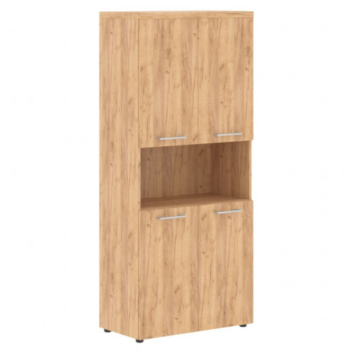 Шкаф с 2-мя комплектами глухих малых дверей и топом THC 85.4 Дуб Бофорд Z 854х452х1968 TORR-Z