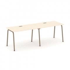 Estetica Рабочая станция на 2 места ES.RS-2.2-LK Сатин/Латте металл 2360*730*750