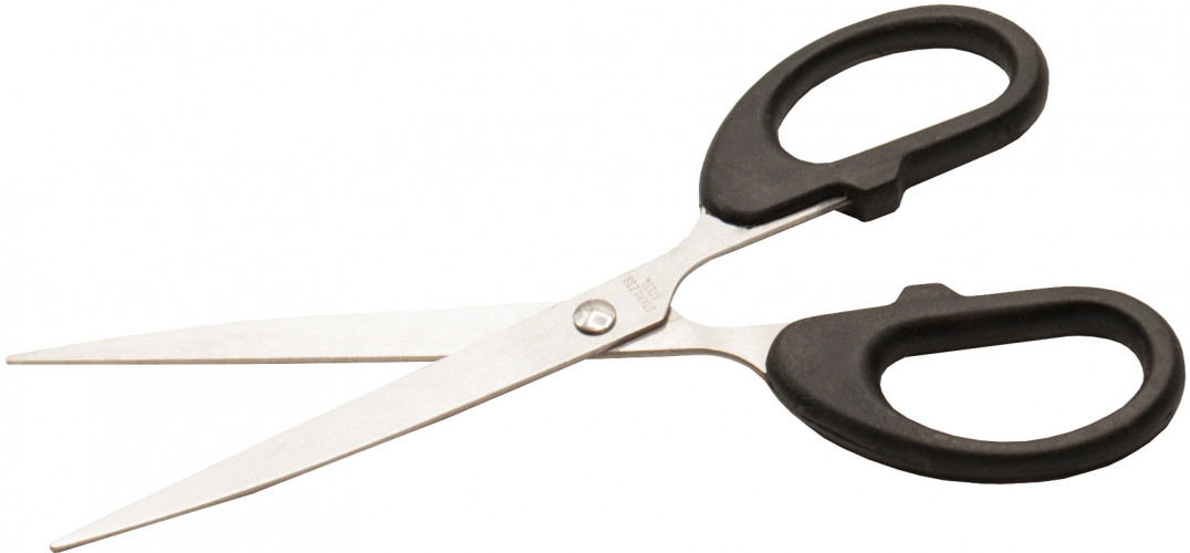 Ножницы для резки Buro Class универсальные 173мм ручки пластиковые черный пакет с европод.