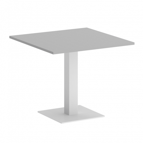 Home Office Стол квадратный VR.SP-5-90.2 Серый/Белый металл 900*900*750