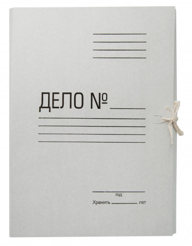 Папка на завязках Silwerhof ПЗ220 картон 0.35мм 220г/м2 белый