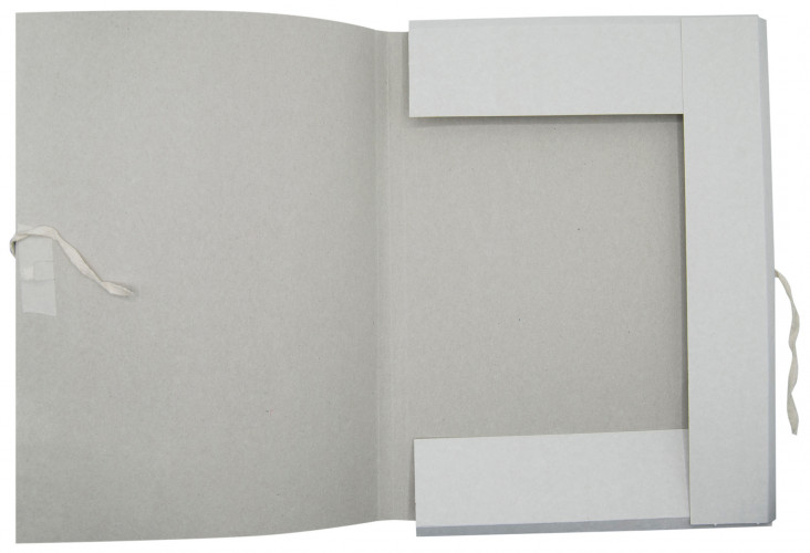 Папка на завязках Silwerhof ПЗ220 картон 0.35мм 220г/м2 белый