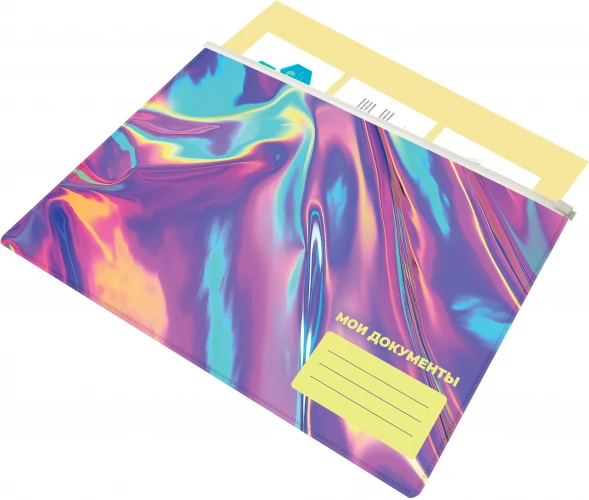 Папка на молнии ZIP Silwerhof OIL A5+ ПВХ 0.25мм