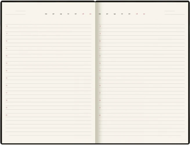 Ежедневник Deli SIMPLE CN145BLACK A5 искусст. кожа 136л черный