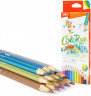 Карандаши цв. Deli EC127-12 ColoRun шестигран. дерево 12цв. коробка/европод. (12шт)