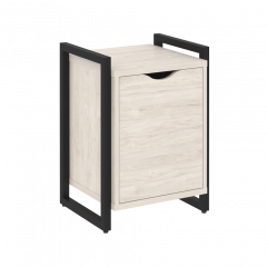 Loft Тумба на регулируемых опорах с распашным фасадом VR.L-T2.O Денвер светлый/Чёрный металл 500*460*719