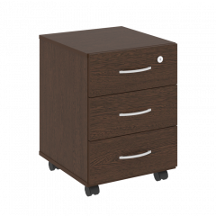 Nova S Тумба подкатная (3 ящика, с замком) В.ТМ-3 Венге 407*439*556