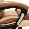Кресло DUKE, кож/зам/ткань, бежевый/бронза, 36-34/21