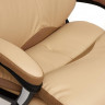 Кресло DUKE, кож/зам/ткань, бежевый/бронза, 36-34/21