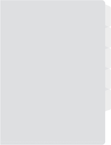 Папка-уголок Бюрократ -E366 5 уровн. A4 пластик 0.15мм ассорти