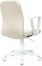 Кресло Бюрократ CH-W327 слоновая кость OR-10 эко.кожа крестов. пластик пластик белый