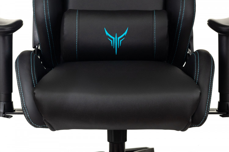 Кресло игровое Knight Outrid Smile черный эко.кожа с подголов. крестов. пластик